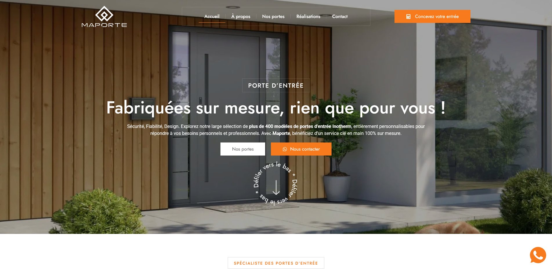 Screenshot 2025-12-18 at 14-43-25 Porte d'entrée en aluminium sur-mesure haut de gamme Maporte